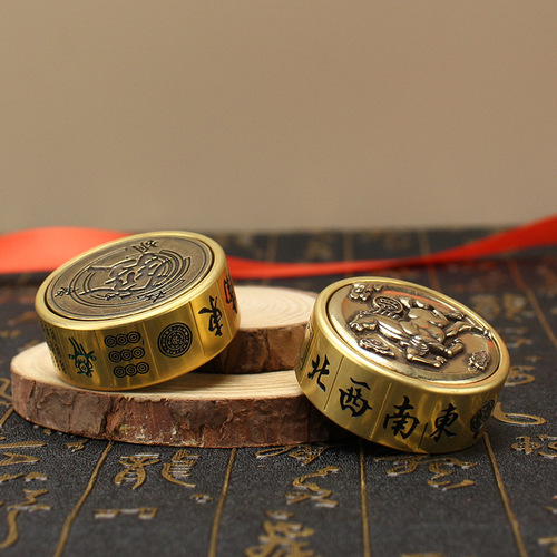 Copper turn, immediately Hu Taiji Bagua Double Fish turn, immediately Hu finger top, fun mahjong, stress relief god.