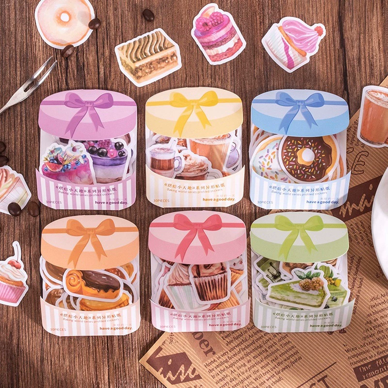 Красивый день выпечки маленькие наклейки серии небо и земля изысканный ручной счет DIY материал декоративные наклейки 30 6 выбор