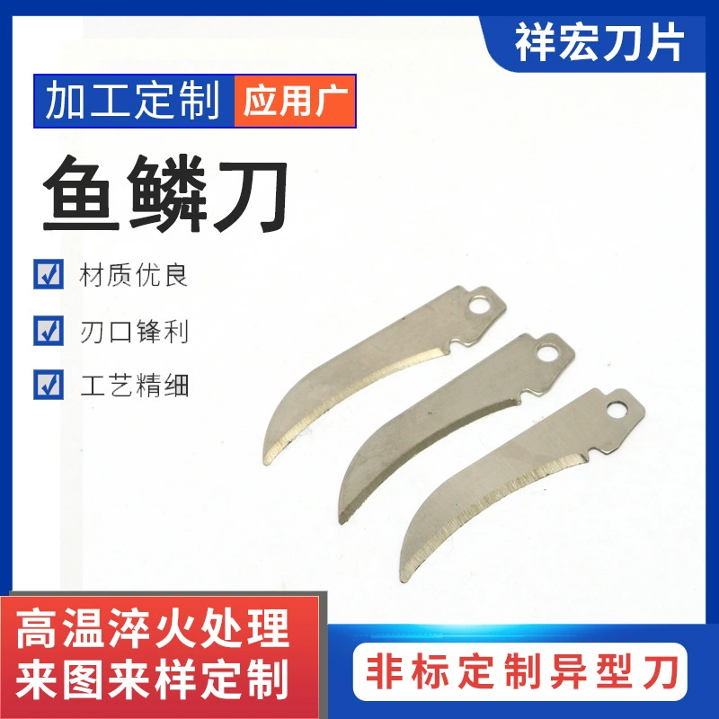 Нинбо завод прямые поставки из нержавеющей стали рыбьей чешуи нож пищевого оборудования лезвие специальной формы лезвия оптом
