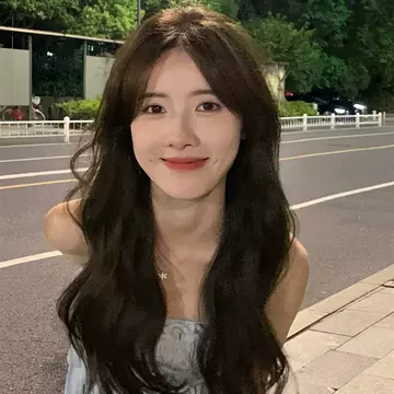 Zicen Wig Women's Black Brown Long Hair Korean-style Natural Big Wave Long Curly Hair Mid-character Bangs Full Head Cover - ShopShipShake