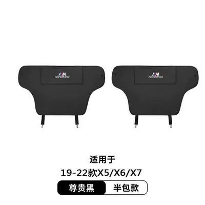 Suitable for Bmw Seat Anti-Kick Pad: Chair back anti-kick pad - 19-22-models-x5x6x7-half-package-black