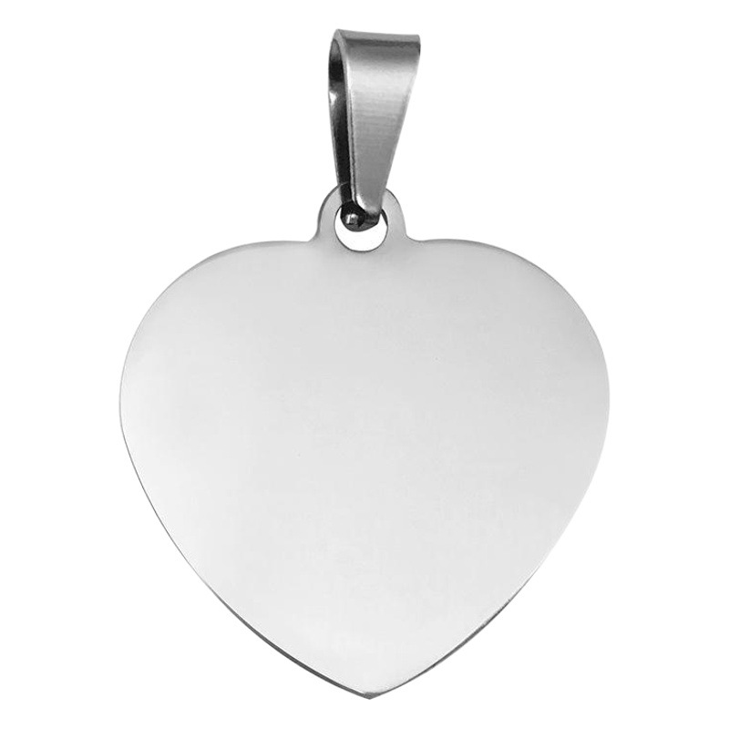 Stainless Steel Heart Pendant Titanium Steel Heart Military Brand Necklace Love Dog Brand Gift Lettering Logo Holiday Gift