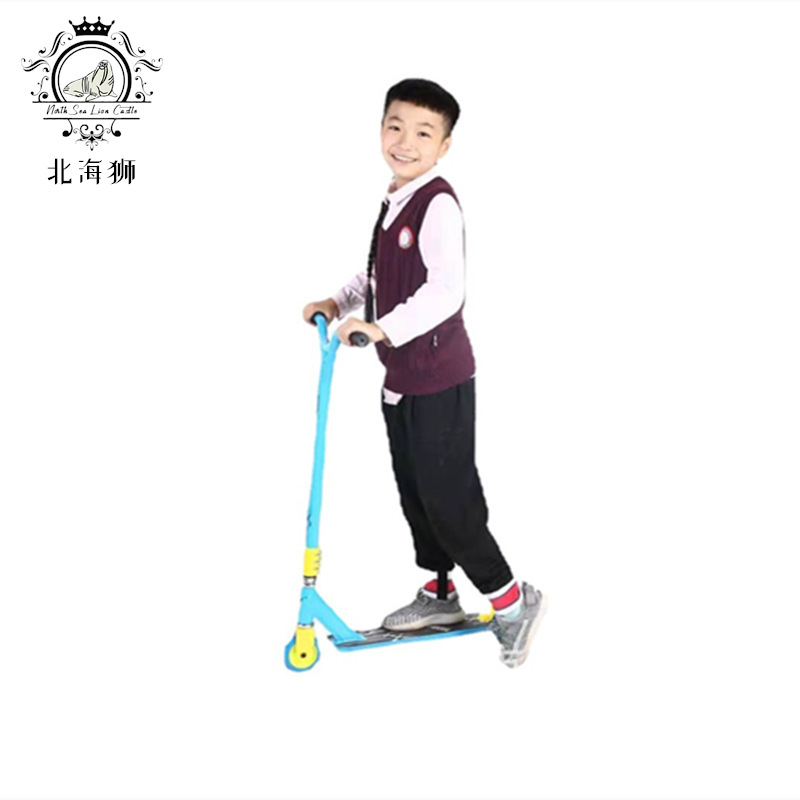 B- N5T Children's Power Scooter Portable Folding Scooter Two-wheel Rowing Power Scooter