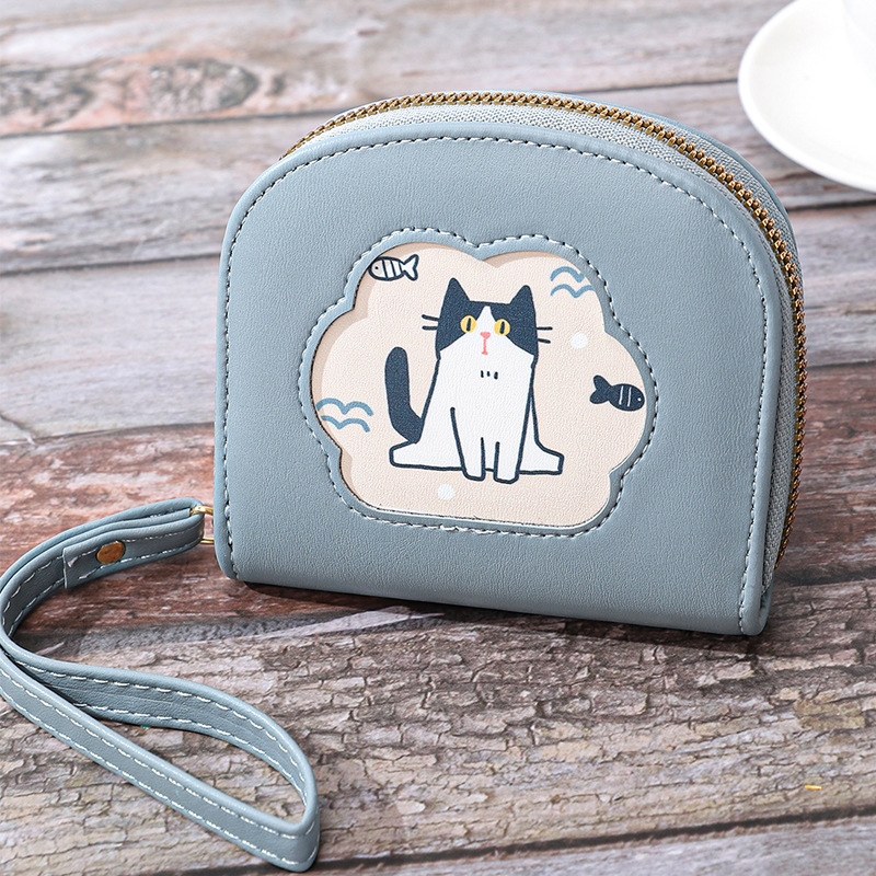 Women's baby cat Pu Leather Zipper Wallets display picture 1