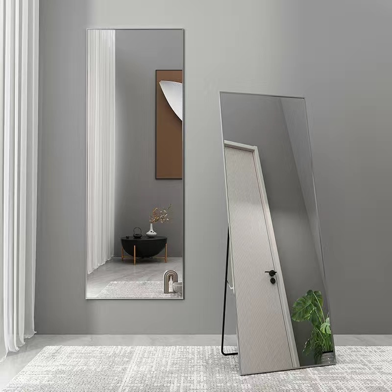 Espejo espejo de cuerpo completo tienda de ropa autoadhesiva espejo de montaje dormitorio hogar espejo vestidor de pared guardarropa espejo de piso grande