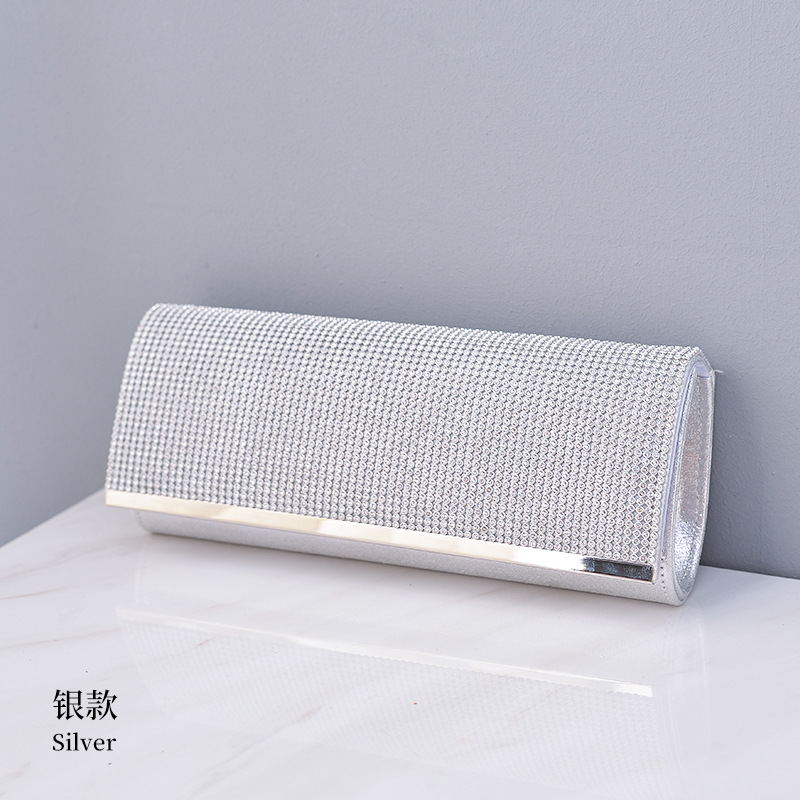 Bolso de noche de diamantes de imitación creativo partido embrague europeo y americano retro banquete bolso hecho a mano de las mujeres bolsa de suministro transfronterizo