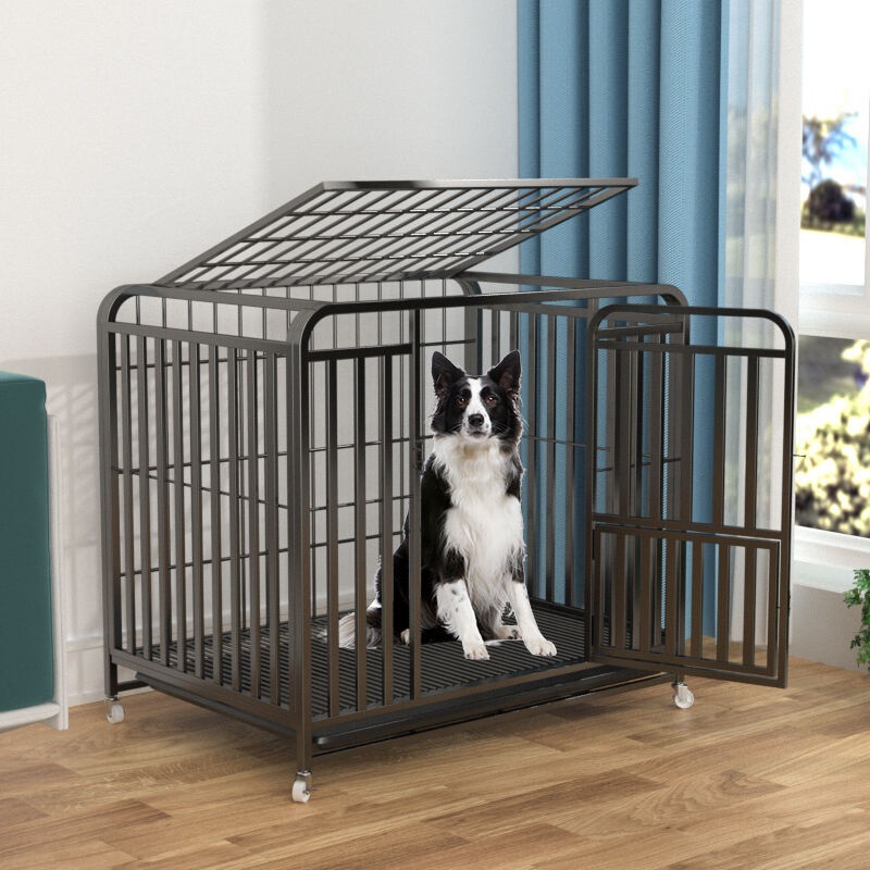 大型中型犬用犬ケージ 屋内トイレ分離 厚みのあるペットケージ ゴールデンレトリバー ラブラドール 家庭用犬ケージ|undefined