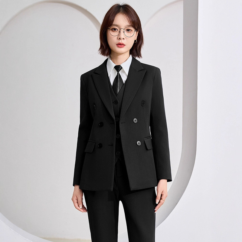 High-End Professional Suit for Women's Civil Service Interview Suit for Women 2025 Autum New Elegant Work Clothing for Work Clothing