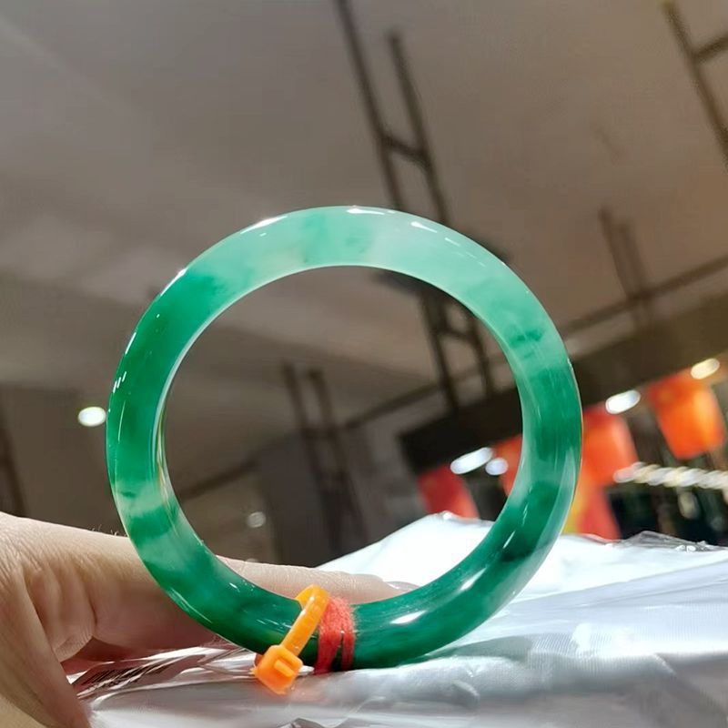 アフリカ翠玉工芸品卸売り氷種漂緑花天然色アフリカ翠ブレスレット源工場供給源|undefined