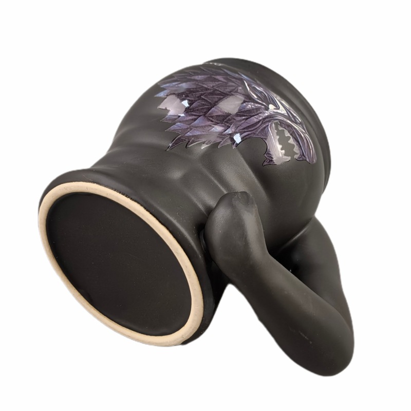 Taza de cerámica creativa de los hombres del músculo taza de los hombres feroces negros taza práctica taza de cerámica divertida taza de café