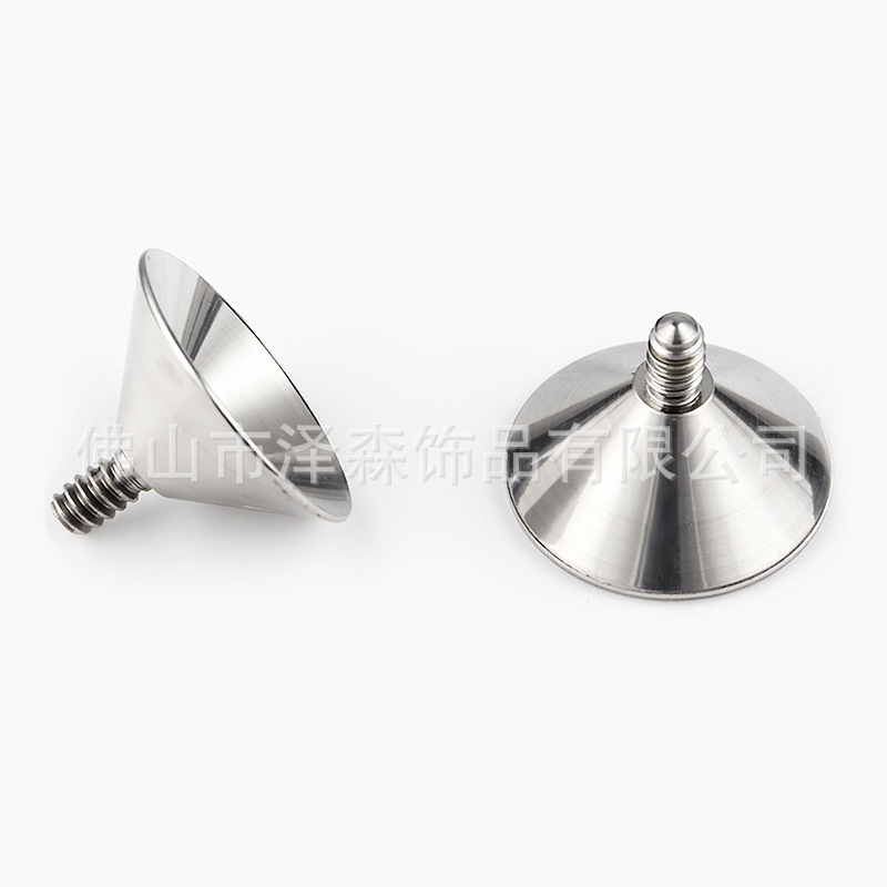 Labret piercing jewelry detail image