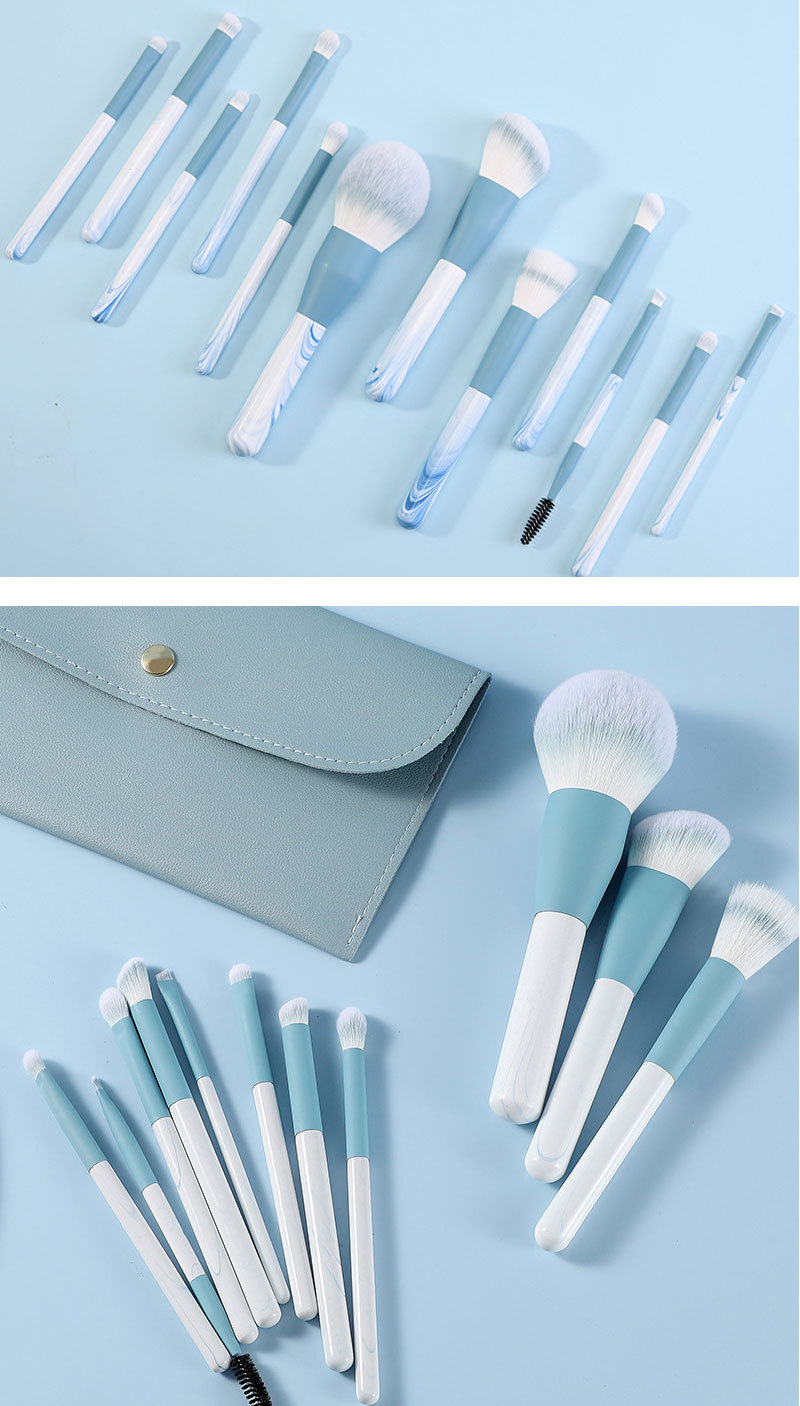 1 Set Quantity Artificial Fiber Material Basic Style Basic Artificial Fiber Wooden Handle Makeup Brushes 1 Set