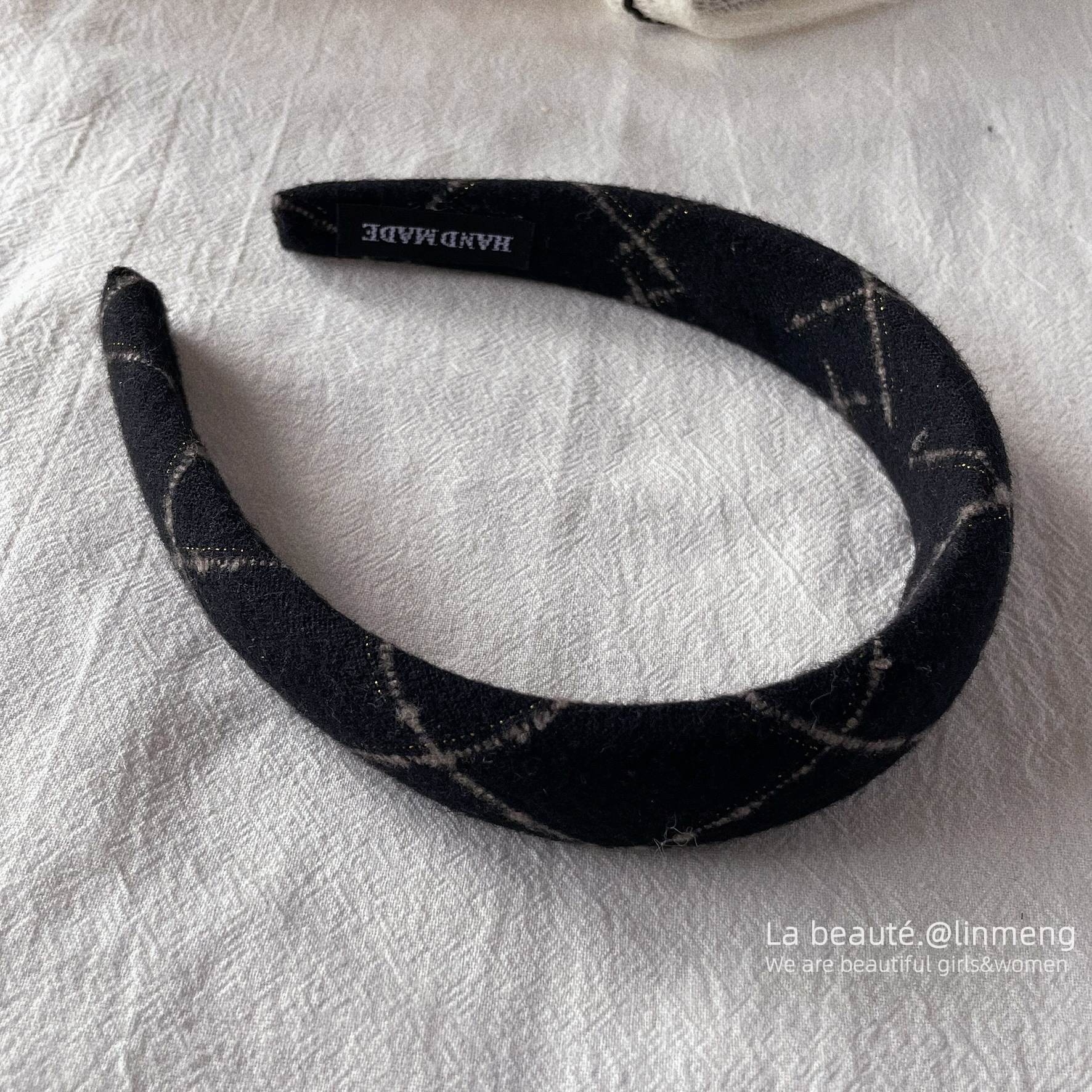 Diadema superior de cráneo alto Diadema de fragancia pequeña negra de alta calidad Diadema de estilo perla coreana arco simple cueva para el cabello accesorios para el cabello femenino