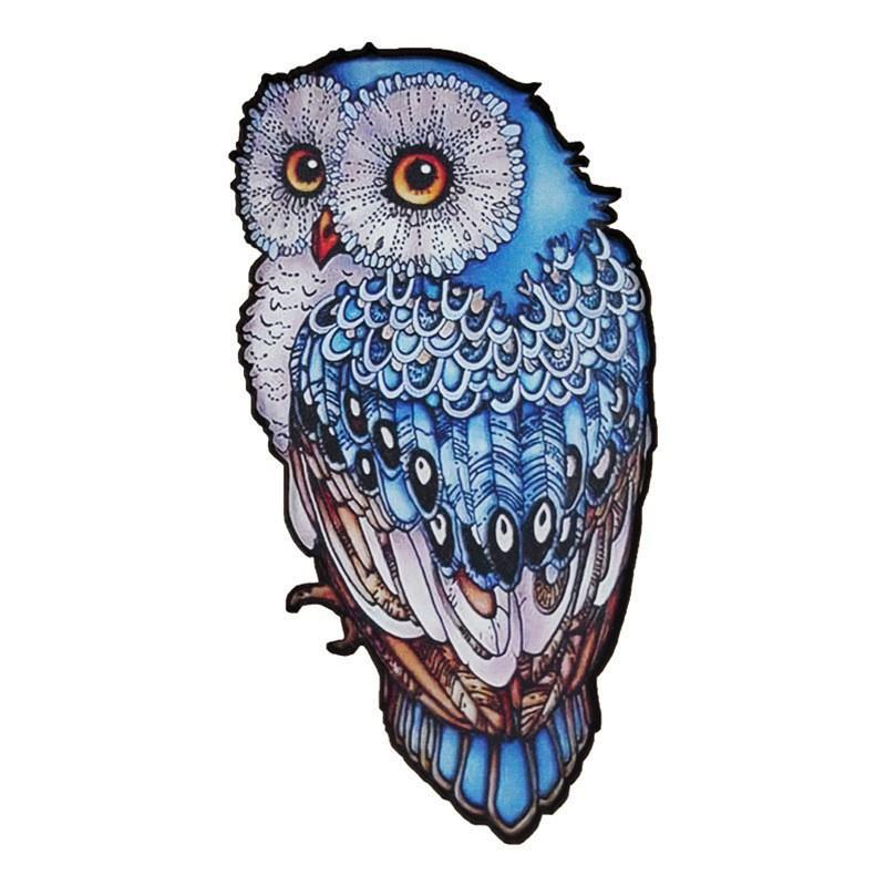 Bloques de construcción tridimensionales transfronterizos de madera animal irregular rompecabezas de forma especial elefante azul grandes juguetes de moda nacional para niños