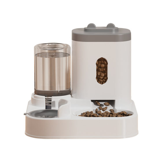 Dog Bowl Cat Bowl Automatic Water Feeder Water Food Integrated Pet Bowl Pet Supplies Automatic Feeder Double Bowl