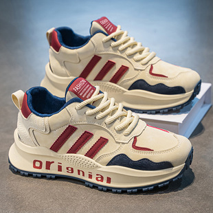 Men's Shoes Spring 2025 New Fashionable Teenager All-match Sneakers Casual Forrest Gump Thick Sole Men's Height Increasing sneaker
