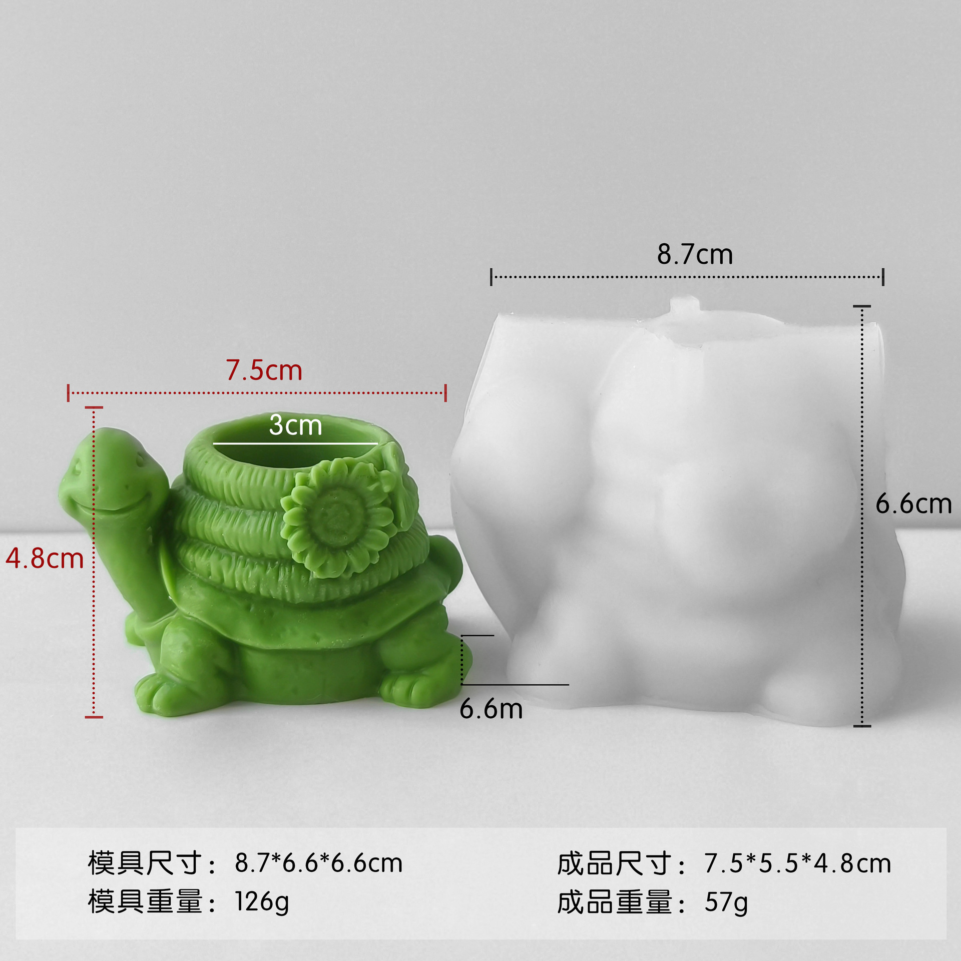 Jiahui-mei corbanos de bueyes maceta molde de silicona diy decoración yeso ornamentos abrasivos