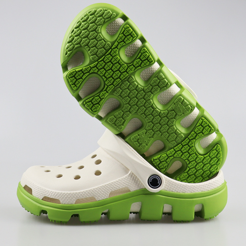 Zapatos con agujeros zapatos de mujer verano hombres Baotou sandalias y zapatillas antideslizantes transpirables sandalias de fondo grueso para exteriores zapatos de playa