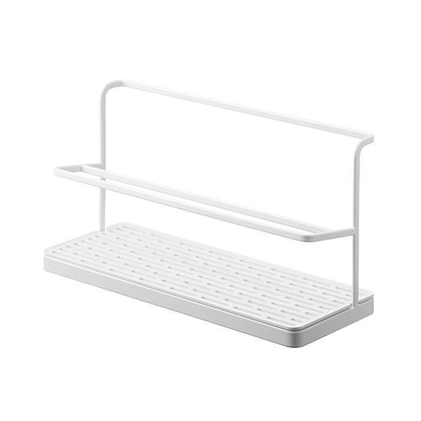 Fábrica en stock multi-funcional montado en la pared de doble capa taza de agua taza de vacío juego de té de almacenamiento de drenaje rack Placa de almacenamiento rack