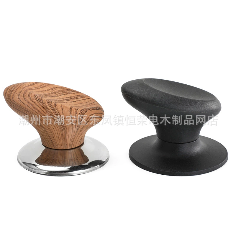 Деревянное зерно скошенная крышка горшка верхняя бусина бакелитовая черная универсальная стеклянная крышка горшка крышка ручки капля ручка горшок Кнопка крышка горшка Крышка головки