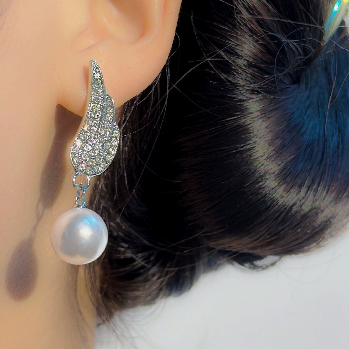 Серебряная игла, модные серьги из жемчуга, серебро 925 образец, французский стиль, стиль высокого качества, тренд сезона, опт