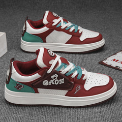 春季男鞋2024新款小白鞋潮流低幫板鞋潮男透氣舒適運動鞋時尚港風