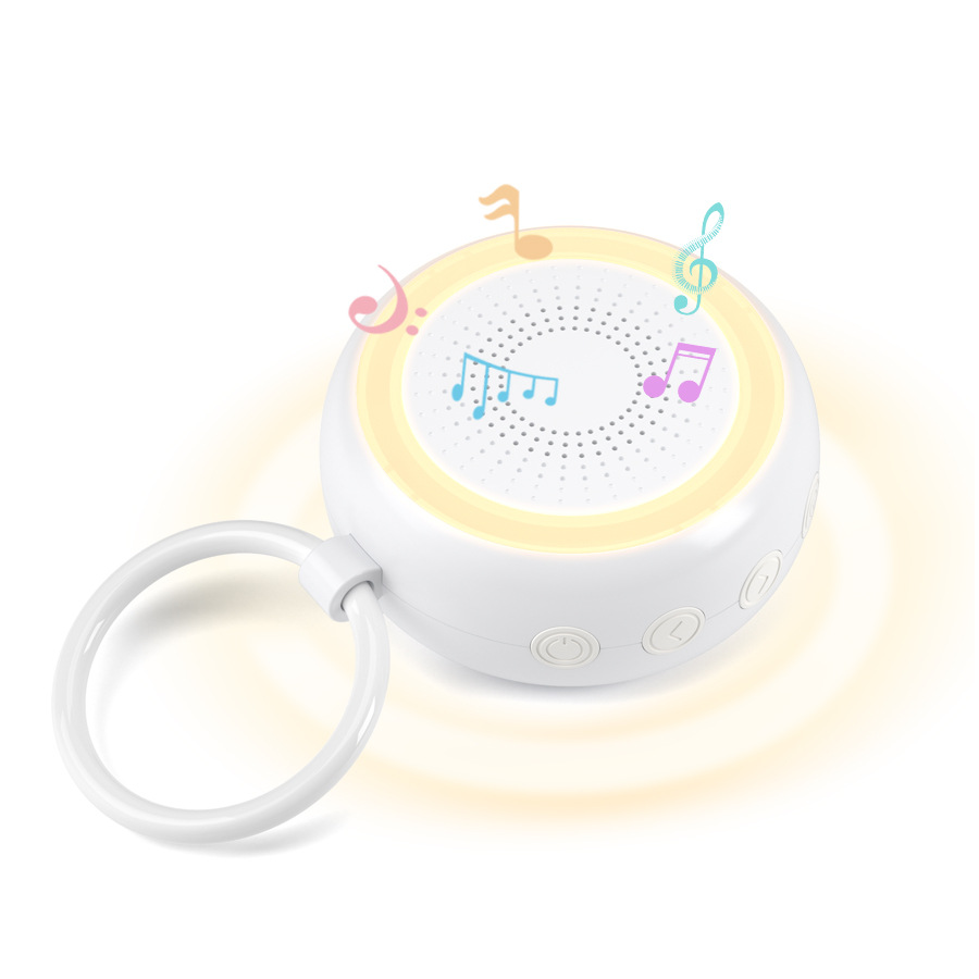 Amazon instrumento de sueño de ruido blanco de tres velocidades máquina de ruido blanco de temporización luz cálida luz nocturna instrumento de sonido natural para dormir