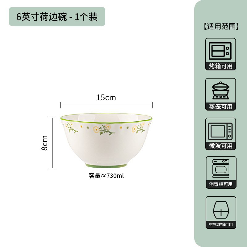 Xiao Yan bajo platos de color platos de cerámica para el hogar 2025 nuevos platos de platos de platos de fideos platos de arroz platos de sopa image 15