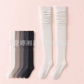 过膝袜子女士春秋冬季长袜jk大腿ins堆堆袜防滑高筒显瘦长筒袜子