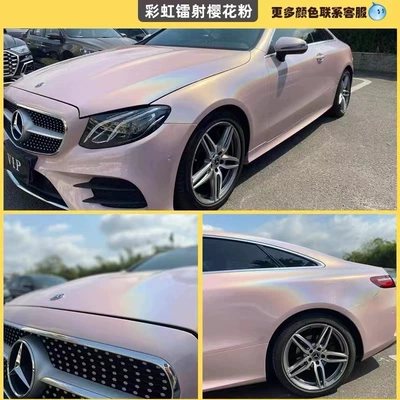 Auto Color Change Film | Powder Metal Iceberry Powder Cherry - pet-rainbow-laser-cherry-blossom-powder-152m-17m