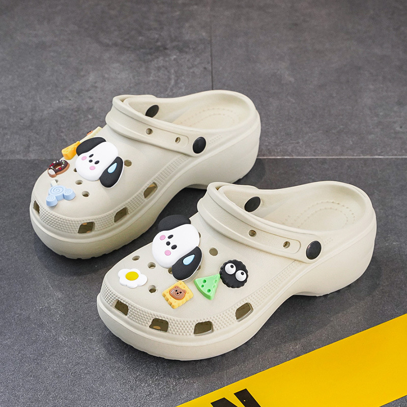 Moda de moda de primavera y verano para mujer, casual diario, cabeza redonda, zapatos con agujeros clásicos, zapatos con agujeros de mujer Baotou transpirables