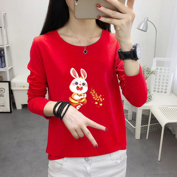 festive spring elastic T-shirt