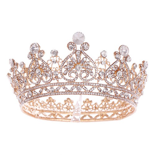 Foreign trade hot-selling rhinestone crown tiara European style bridal alloy crown hair accessories Baroque dress makeup accessories