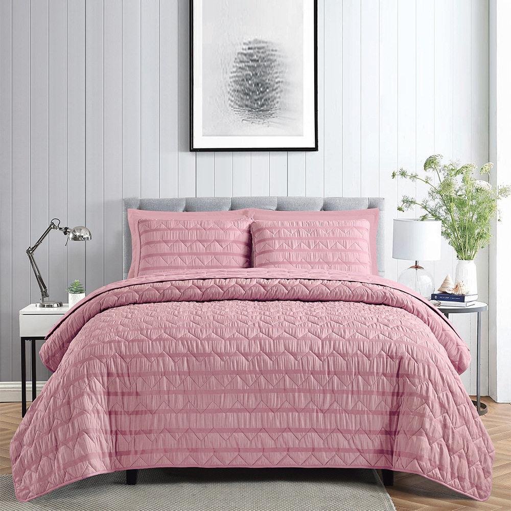 598-8 泡泡纱夏被款-03豆沙