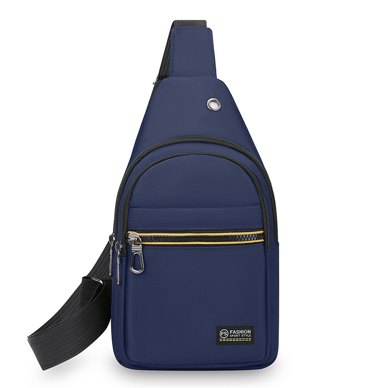 Bolso de pecho 2025 nuevo Oxford tela mochila al aire libre simple bolso de teléfono móvil casual resistente al desgaste bolso de hombro ligero para hombres