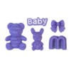 Purple accessory, cream set, phone case, storage box, decorations, with little bears, wholesale