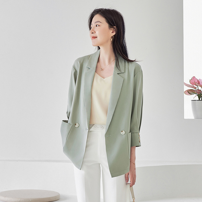 High-quality Suit Jacket Women's Summer All-match Design Sense Niche Loose Fried Street High-end Sense Sunscreen Suit Women's Small Suit