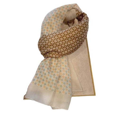 New cotton and linen scarf, silk scarf, niche shawl for women's summer lunch break, blanket, air-conditioned room, thin style shawl