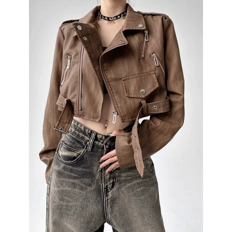 Ретро осенний укорочённый жакет oversize от norns girl, яркий стиль, высокое качество и трендовый образ