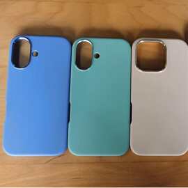 适用苹果16手机壳素材16ProMax磨砂液态硅胶硬壳iPhone16pro手机