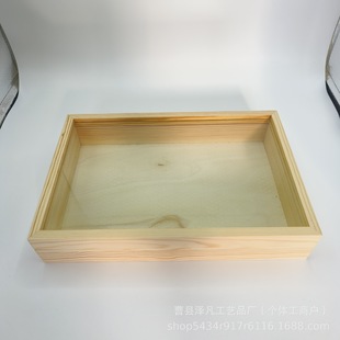 Wooden Box Sashimi Sushi Takeaway Box Wooden Storage Box Document Gift Packaging Box Tableware Custom Cross-Border Supply