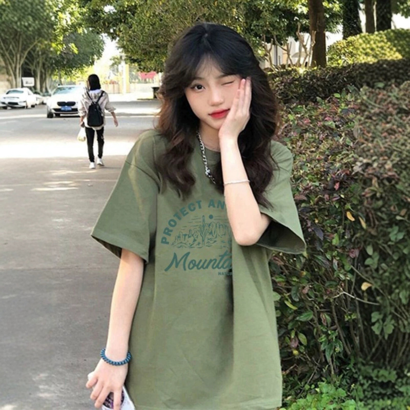 Plus-Size Pure Cotton American-Style Short-Sleeve T-Shirt for Women, 2026 New Summer Loose Half-Sleeve Design Niche Top Plus-Size Pure Cotton American-Style Short-Sleeve T-Shirt for Women, 2026 New Summer Loose Half-Sleeve Design Niche Top