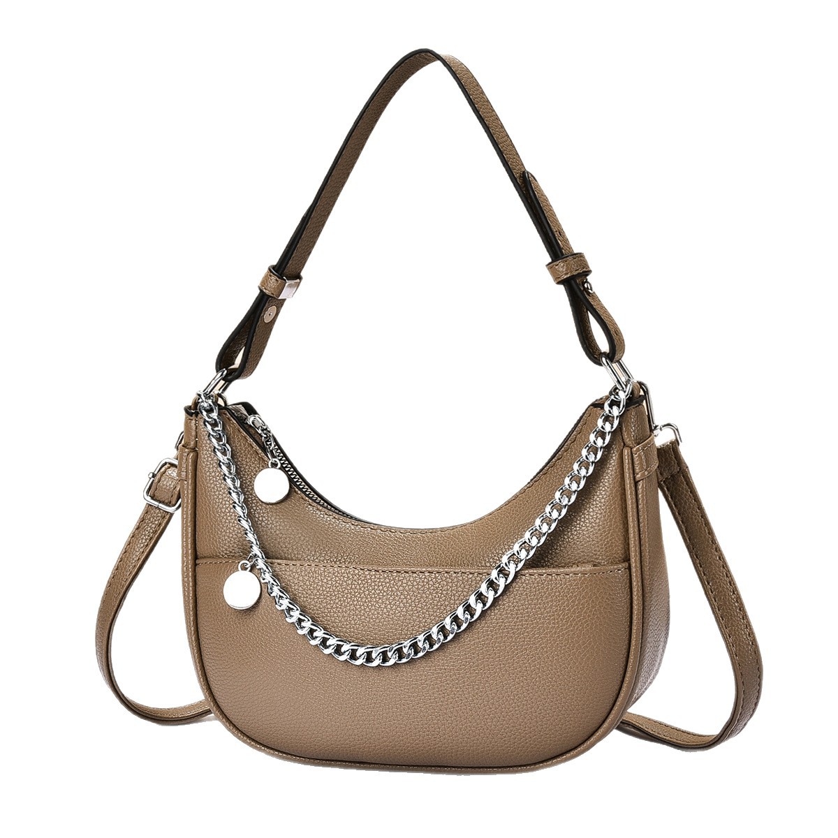 Bolso de hombro de bollo de verano 2025, nuevo bolso de mano, bolso de mujer ligero, bolso de hombro casual, bolso de hombro transfronterizo bgas