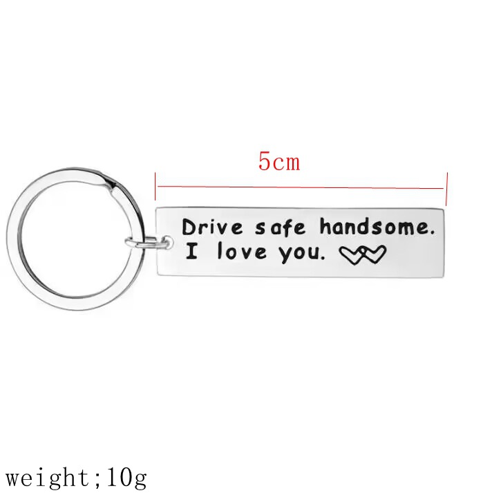 Llavero de acero de titanio caliente eres mi favorito imbilla pareja adornos se puede personalizar al por mayor