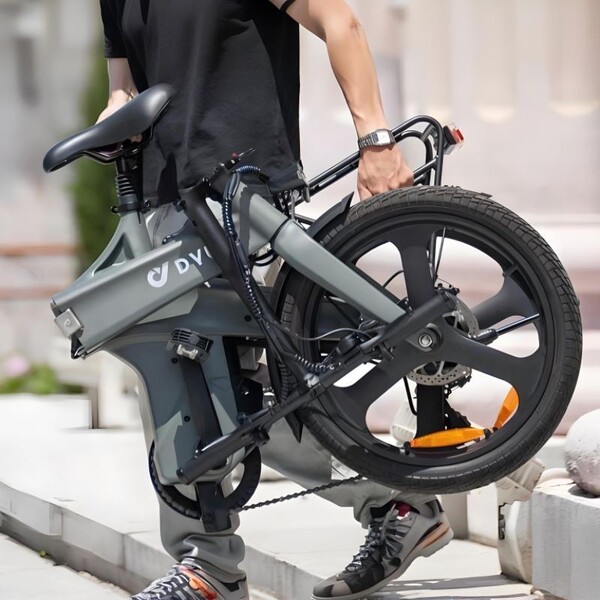 electric foldable handheld bike with brake system for men and women…