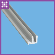 厂家定制白色PC异型材 塑料挤塑加工挤出型材 卡槽线槽包边条