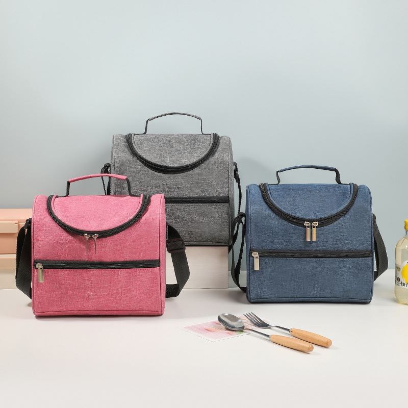 Bolsa de almuerzo portátil simple, bolsa de aislamiento de gran capacidad, bolsas de hielo para picnic, bolsas de almuerzo para llevar al trabajo y la escuela, explosivos transfronterizos.