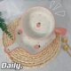 Baking pan Nordic style tableware ceramic plate microwave oven with hand-painted strawberry (handle bowl handle plate)