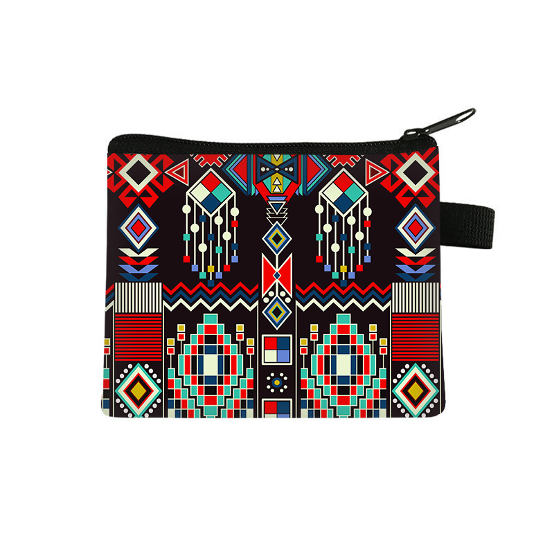Cross-border geometric coin purse, student and children's card holder, cute storage, high-value mini bag, factory wholesale.