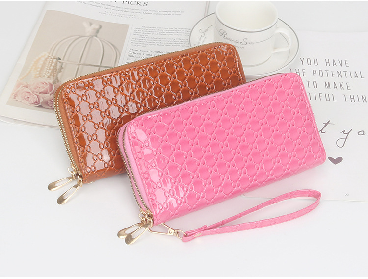 Women's Solid Color Pu Leather Zipper Wallets display picture 2